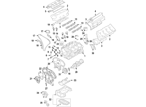 Short Engine Diagram for 10103-JL3MB