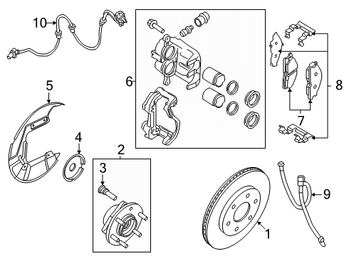 2025 Nissan Armada Front Brakes Diagram 2