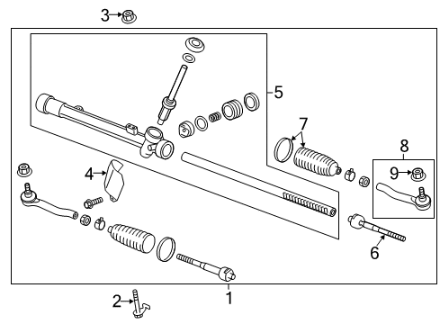Gear & Linkage Diagram for 48001-1KA0E