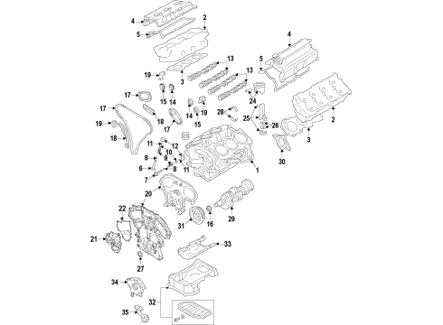 CRANKSHAFT ASSY Diagram for 12201-5CA0A