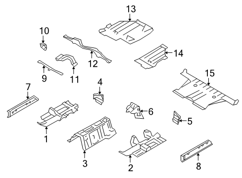 2023 Nissan GT-R COVER-FRONT UNDER Diagram for 75881-JF02C
