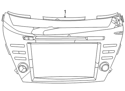 2024 Nissan Murano CONTROLLER ASSY-AV Diagram for 2591A-7BA0C