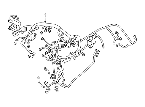 2022 Nissan Armada EGI Harness Diagram for 24011-6JR0C