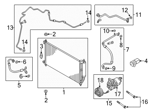 2021 Nissan NV PIPE FRONT COOLER HIGH Diagram for 92440-9SM0A