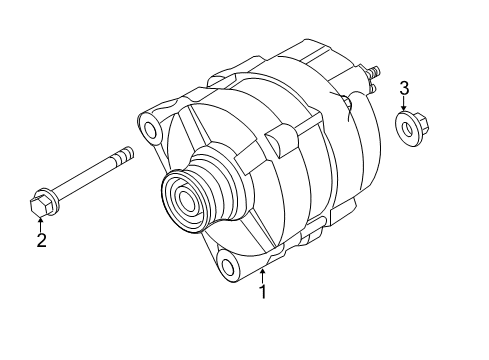2021 Nissan NV Alt Assembly Diagram for 2310M-3RZ1ARW