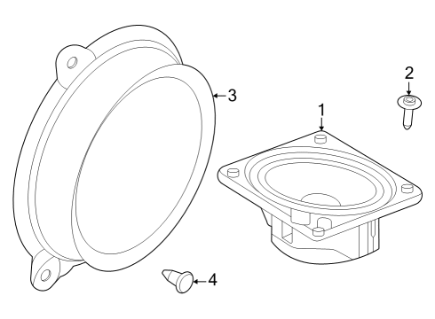 2023 Nissan ARIYA Rivet Diagram for 74891-00Q0A
