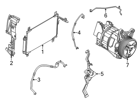 2023 Nissan Pathfinder Seal Rubber Diagram for 92184-9A40A