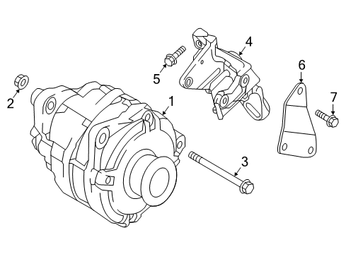2023 Nissan Titan GENERATOR Diagram for 23100-9FV4A