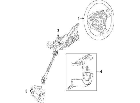 2022 Nissan Sentra JOINT-STRG LWR Diagram for 48080-6LB5A