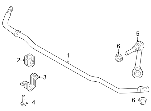 2023 Nissan ARIYA Rear Stabilizer Diagram for 56230-5MP0C