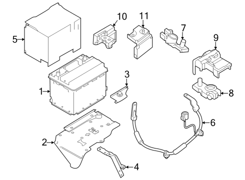 2024 Nissan Altima Battery Diagram for 999M1-NBH5A