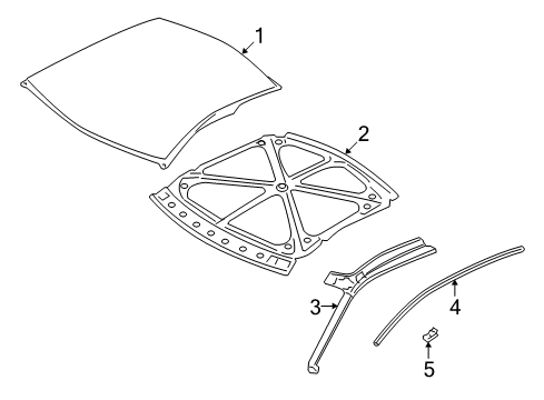 2024 Nissan GT-R MOULDING-ROOF DRIP,RH Diagram for 73854-6HV0A