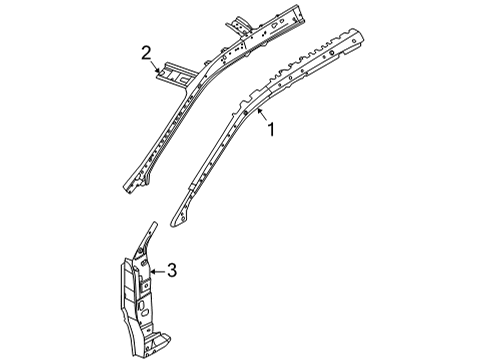 2021 Nissan Rogue Pillar-FRT Inner Upper RH Diagram for G6230-6RRMA