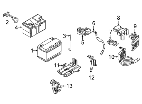 2024 Nissan Pathfinder Engine Room Harness Diagram for 24012-9PV2C