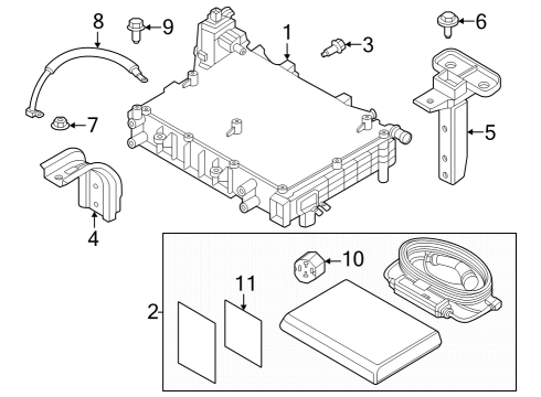 2023 Nissan ARIYA Bracket Diagram for 29626-5MP1A