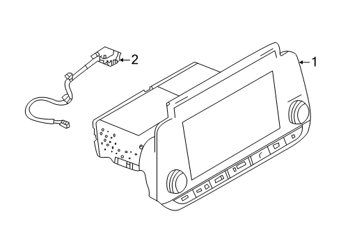 2024 Nissan Altima Gps Antenna Assembly Diagram for 25975-9HF0A