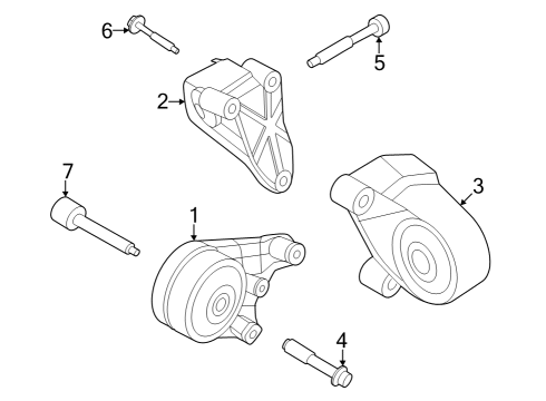 2023 Nissan ARIYA INSULATOR ASSY-MOTOR MOUNTING Diagram for 55470-5MP0A