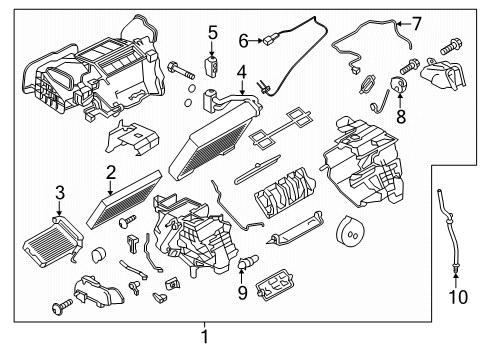 2020 Nissan Leaf A/C & Heater Control Units Diagram 2