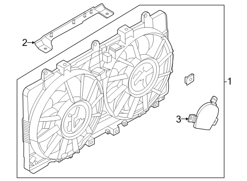 2025 Nissan Z BRACKET-MOTOR FAN Diagram for 21485-6GP0A