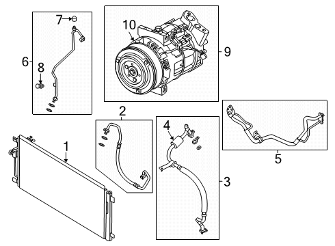 2025 Nissan Murano High Flexible Hose Diagram for 92490-7BA0B