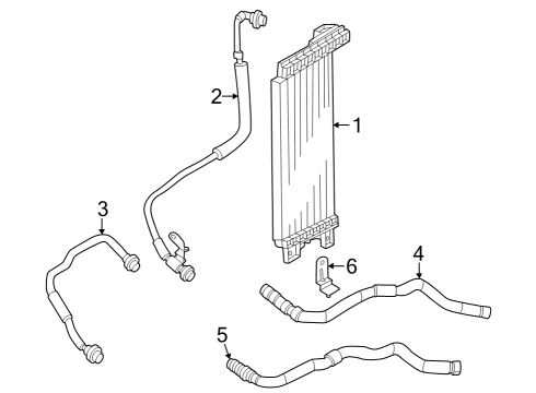 2024 Nissan Z OIL COOLER ASSY-AUTO TRANSMISSION Diagram for 21606-6GP0A
