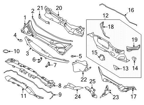 2023 Nissan ARIYA Bolt Diagram for 01125-A8171