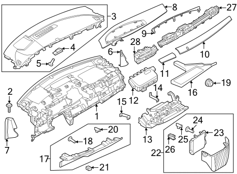2023 Nissan ARIYA GARNISH ASSY-INSTRUMENT Diagram for 68310-5MP1A