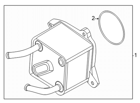 2023 Nissan Rogue OIL COOLER ASSY-AUTO TRANSMISSION Diagram for 21606-X270A