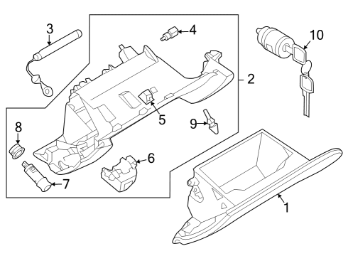 2024 Nissan Z COVER ASSY-INSTRUMENT LOWER,ASSIST Diagram for 68108-6GP0A