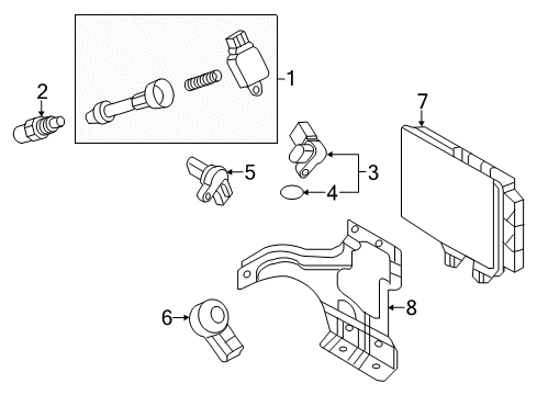 2021 Nissan Armada Control Unit Bracket Diagram for 23714-5ZP1A