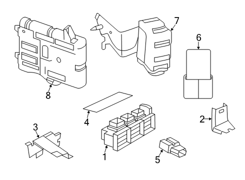 2023 Nissan Altima BCM Controller Assembly Diagram for 284B1-9HF1A