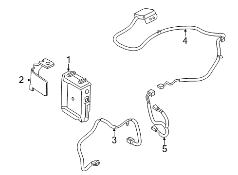 2021 Nissan Rogue Sport Bracket Diagram for 25233-6MR0A
