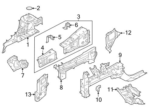 2022 Nissan Rogue Bracket-VTC Control Unit Diagram for 237F4-6RC1A