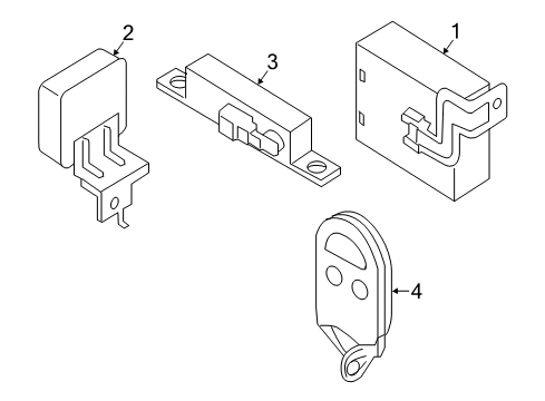 2023 Nissan Maxima SWITCH ASSY - SMART KEYLESS Diagram for 285E3-9DL5A