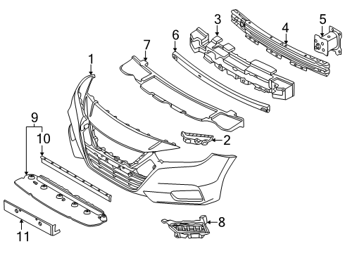 2025 Nissan Versa Bumper Set Front Diagram for 62022-6EM0J