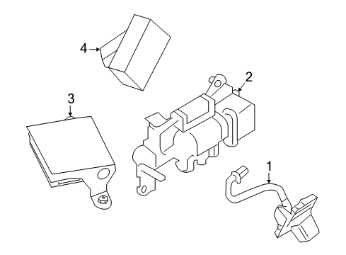 Back View Camera Assembly Diagram for 28442-3TA2B