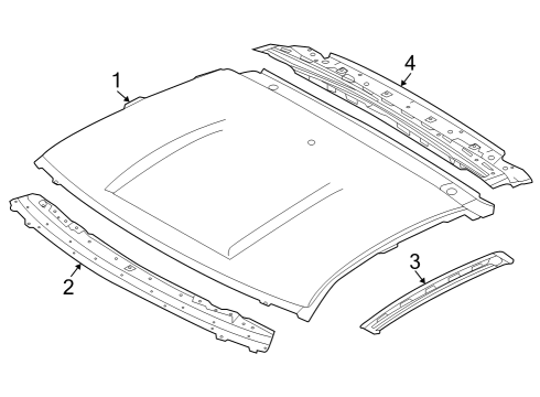 2023 Nissan Z Roof Diagram for G3112-6GCMA