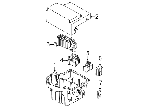 2025 Nissan Kicks BOX-RELAY & FUSE Diagram for 24315-00Q0B