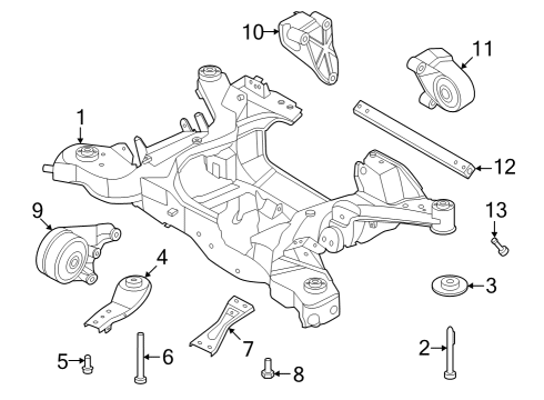 2023 Nissan ARIYA Bolt Diagram for 01127-A2011