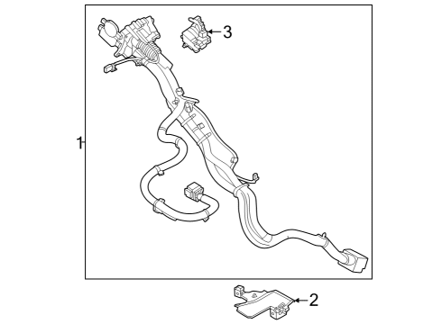 2023 Nissan ARIYA PORT UNIT-BATTERY CHARGE Diagram for 296B1-5MR1C