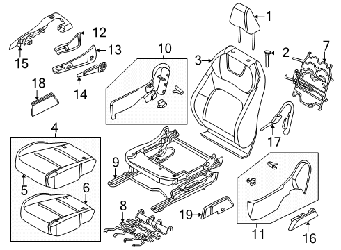 2023 Nissan ARIYA LEVER-LIFTER Diagram for 87346-5MP0A