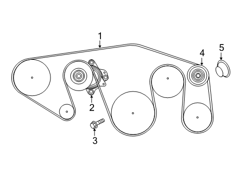 2022 Nissan Titan Tensioner Assy-Auto Diagram for 11955-9FV0A
