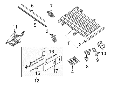 2021 Nissan Frontier Cap-Channel Diagram for 93590-9BT0B