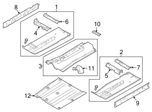 2022 Nissan Altima Cover-Floor Under,RH Diagram for 748S2-9HE0A