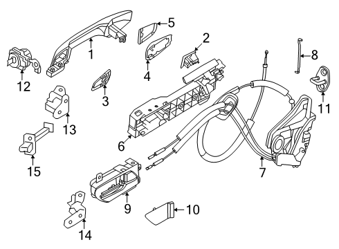 2025 Nissan Murano Screw Diagram for 80599-AF30A