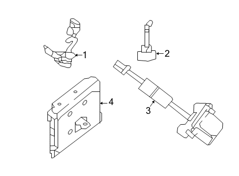 2021 Nissan Titan Camera Controller Assembly Diagram for 284A1-9FV6B