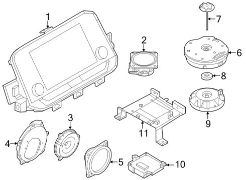 2023 Nissan Z CONTROLLER ASSY-AV Diagram for 2591A-6GR0A