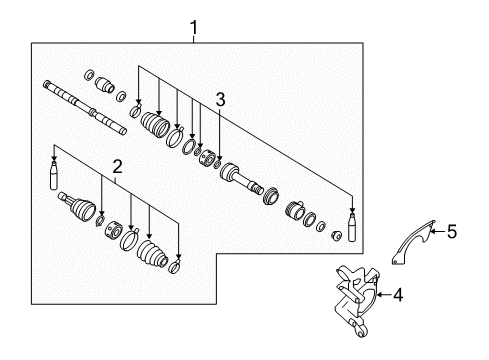 2022 Nissan Maxima Shaft Ft Drive Diagram for 39101-9DL0A