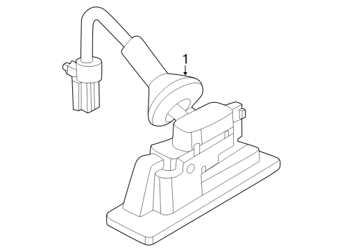 2023 Nissan ARIYA LICENSE PLATE LAMP ASSY Diagram for 26510-5MP0A