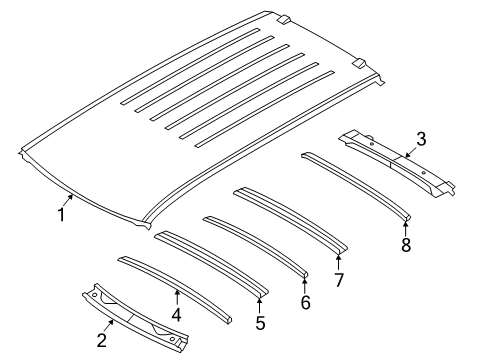 2025 Nissan Armada Roof & Components Diagram 2